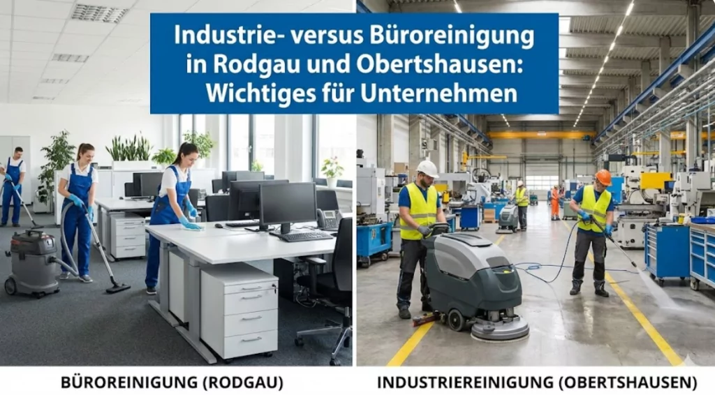 Industrie- versus Büroreinigung in Rodgau und Obertshausen: Wichtiges für Unternehmen