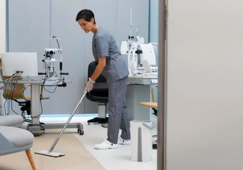 woman-cleaning-ophthalmologist-s-office